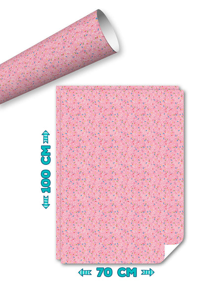 Geschenkpapier Streusel-rosa