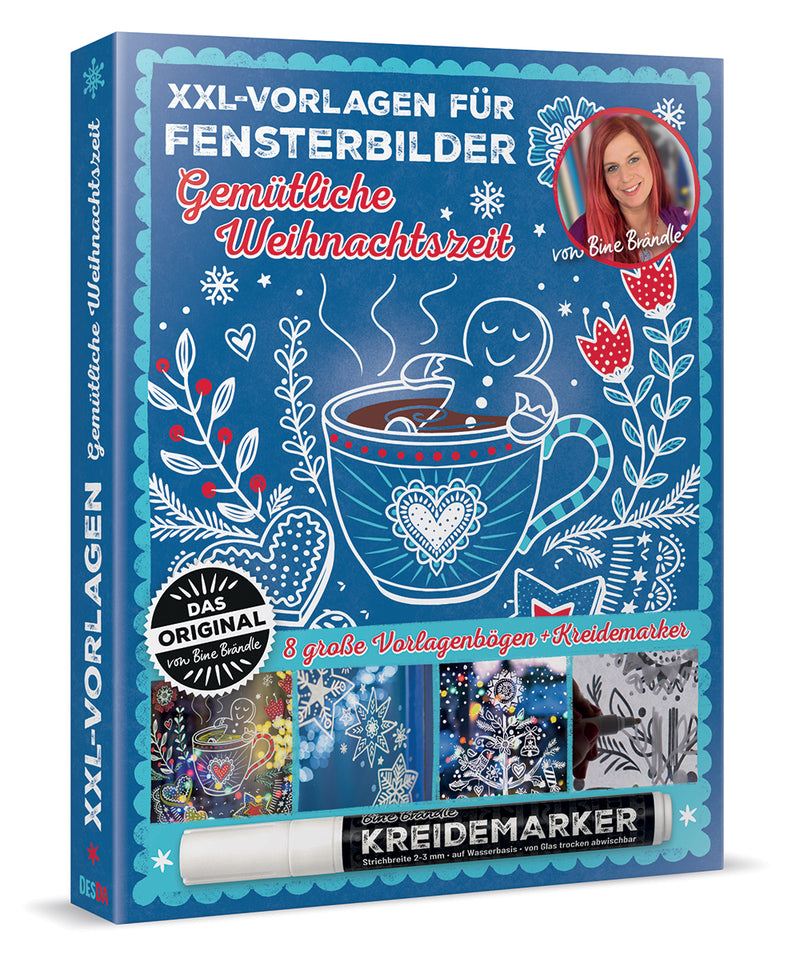 XXL-VORLAGEN FÜR FENSTERBILDER – Gemütliche Weihnachtszeit
